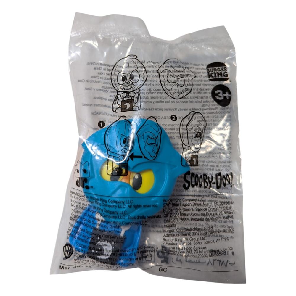 2025 Burger King ~ Scooby Doo! Halloween w/ Ghost Mask Mini-Figure NEW Sealed